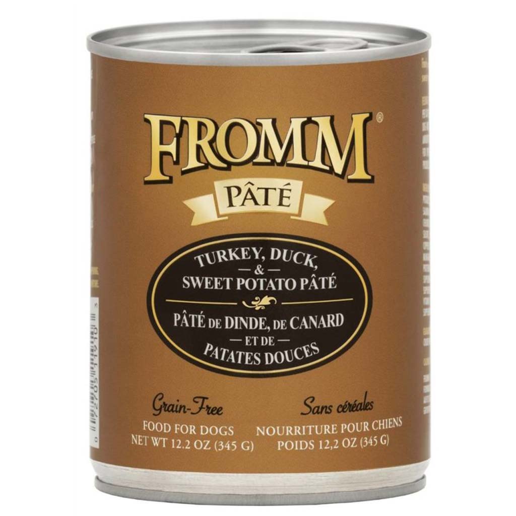 FROMM DOG GOLD GF TURKEY, DUCK & SWEET POTATO PATE 12.2OZ