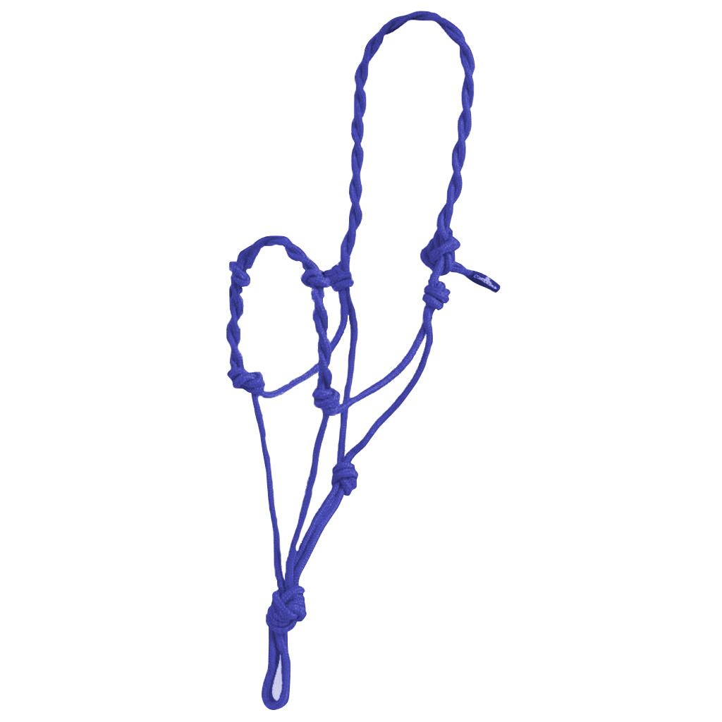 GER-RYAN ROPE HALTER TWISTED ROYAL BLUE