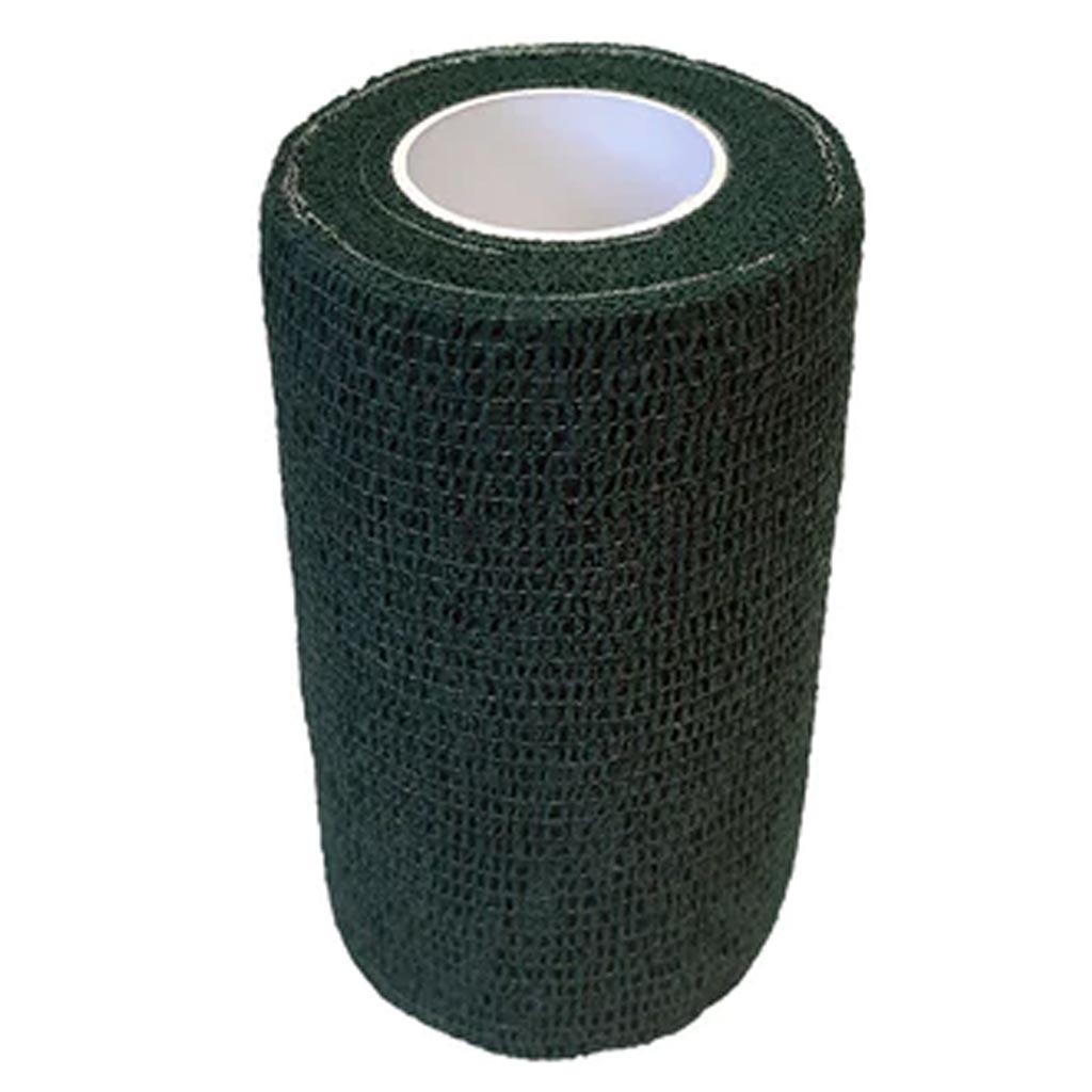 SILVERLINE COHESIVE BANDAGE GREEN 4"