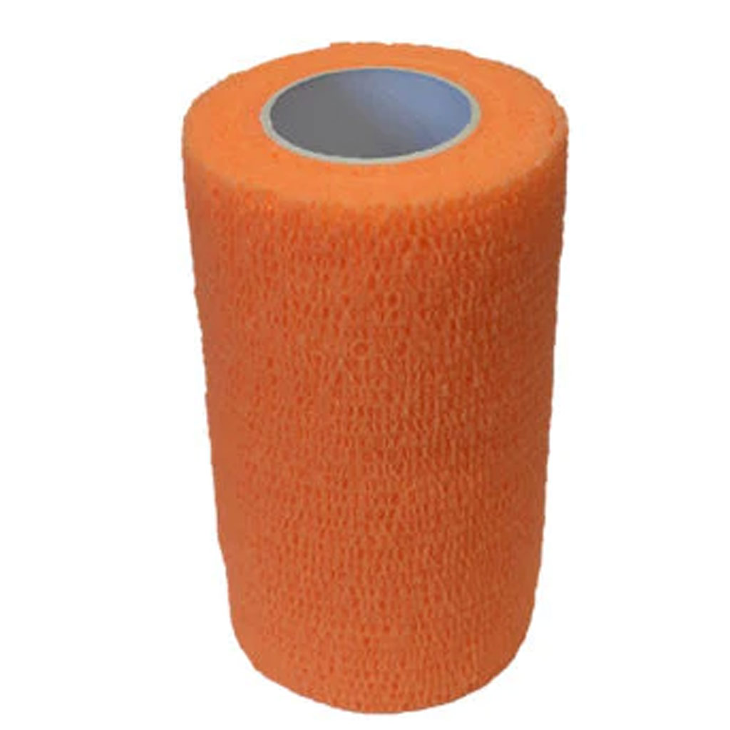 SILVERLINE COHESIVE BANDAGE ORANGE 4&quot;