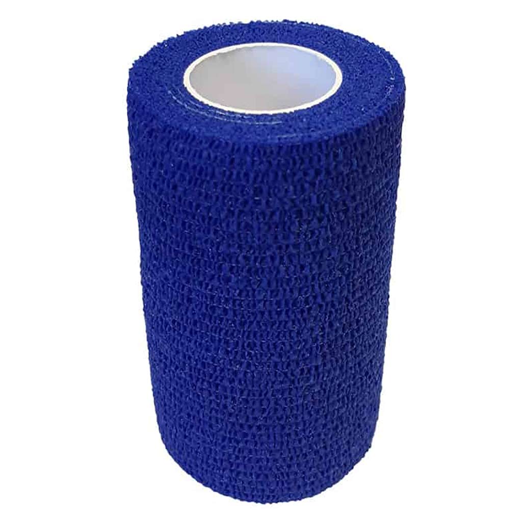 SILVERLINE COHESIVE BANDAGE ROYAL BLUE 4"