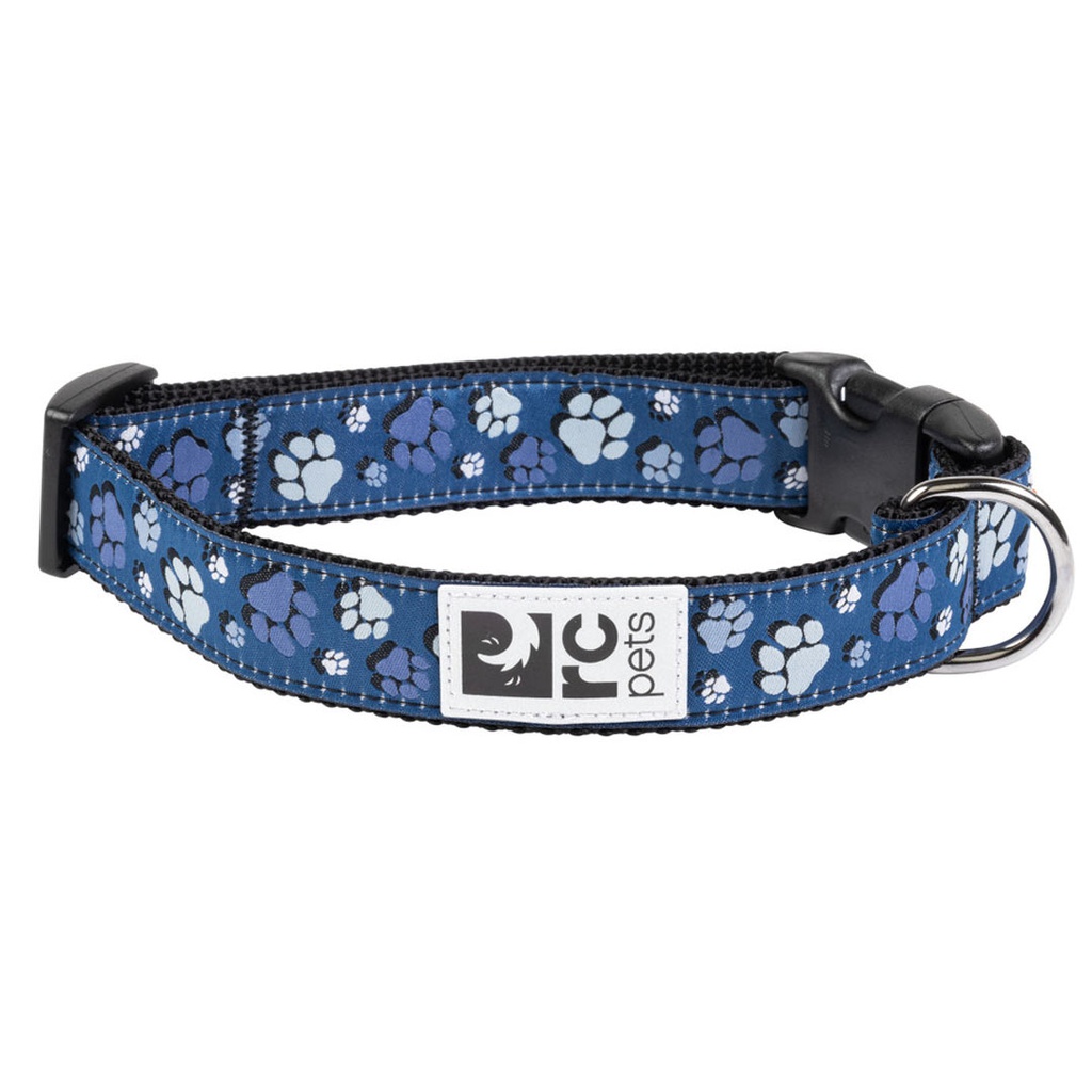 DMB - RC PETS CLIP COLLAR FRESH TRACKS BLUE 3/4&quot; S