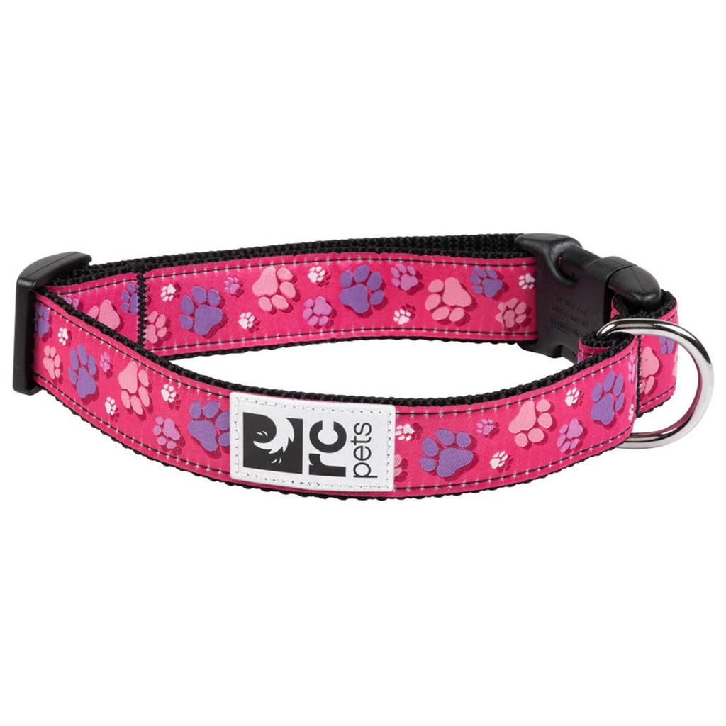 DMB - RC PETS CLIP COLLAR FRESH TRACKS PINK 1&quot; M