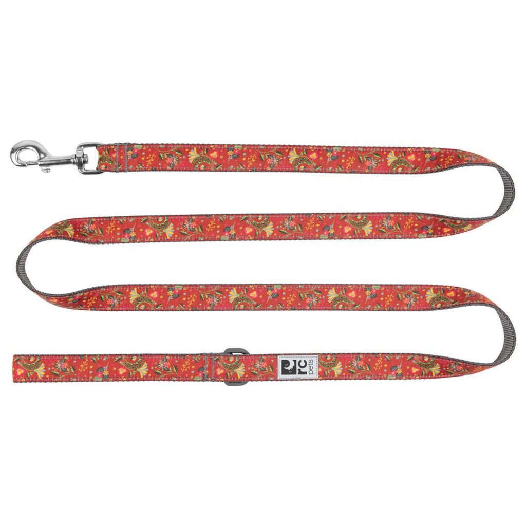 DMB - RC PETS LEASH CLAY FLORAL 1&quot;X6'