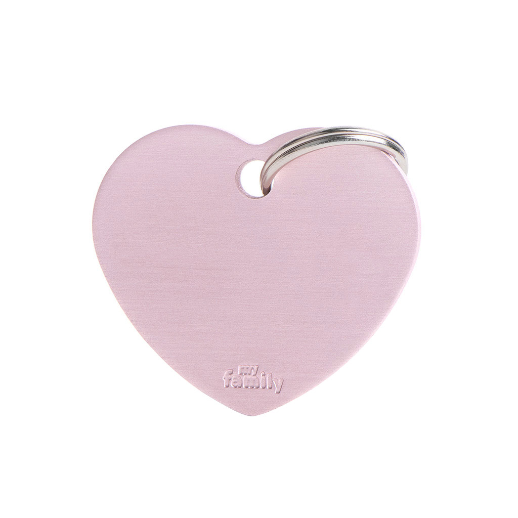 MY FAMILY BASIC ALUMINUM HEART PINK L
