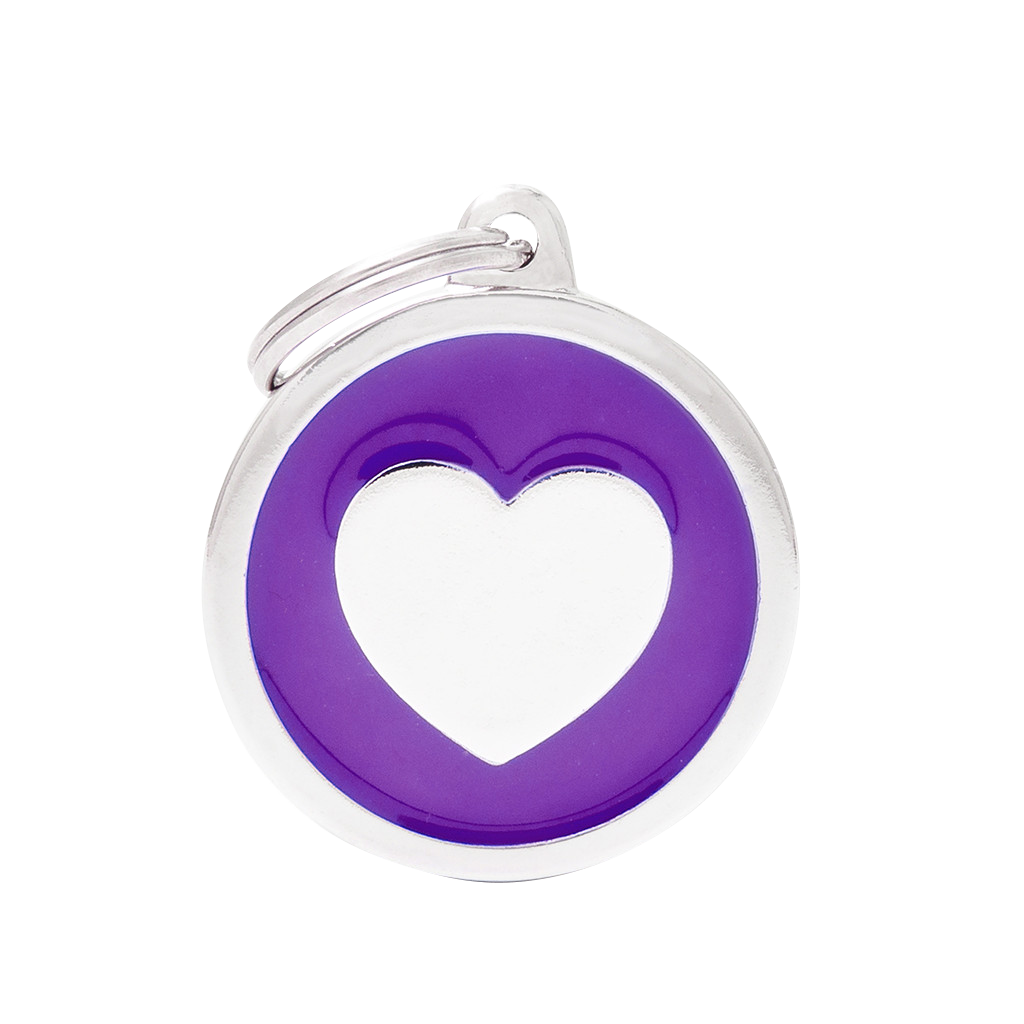 MY FAMILY CLASSIC CIRCLE HEART PURPLE