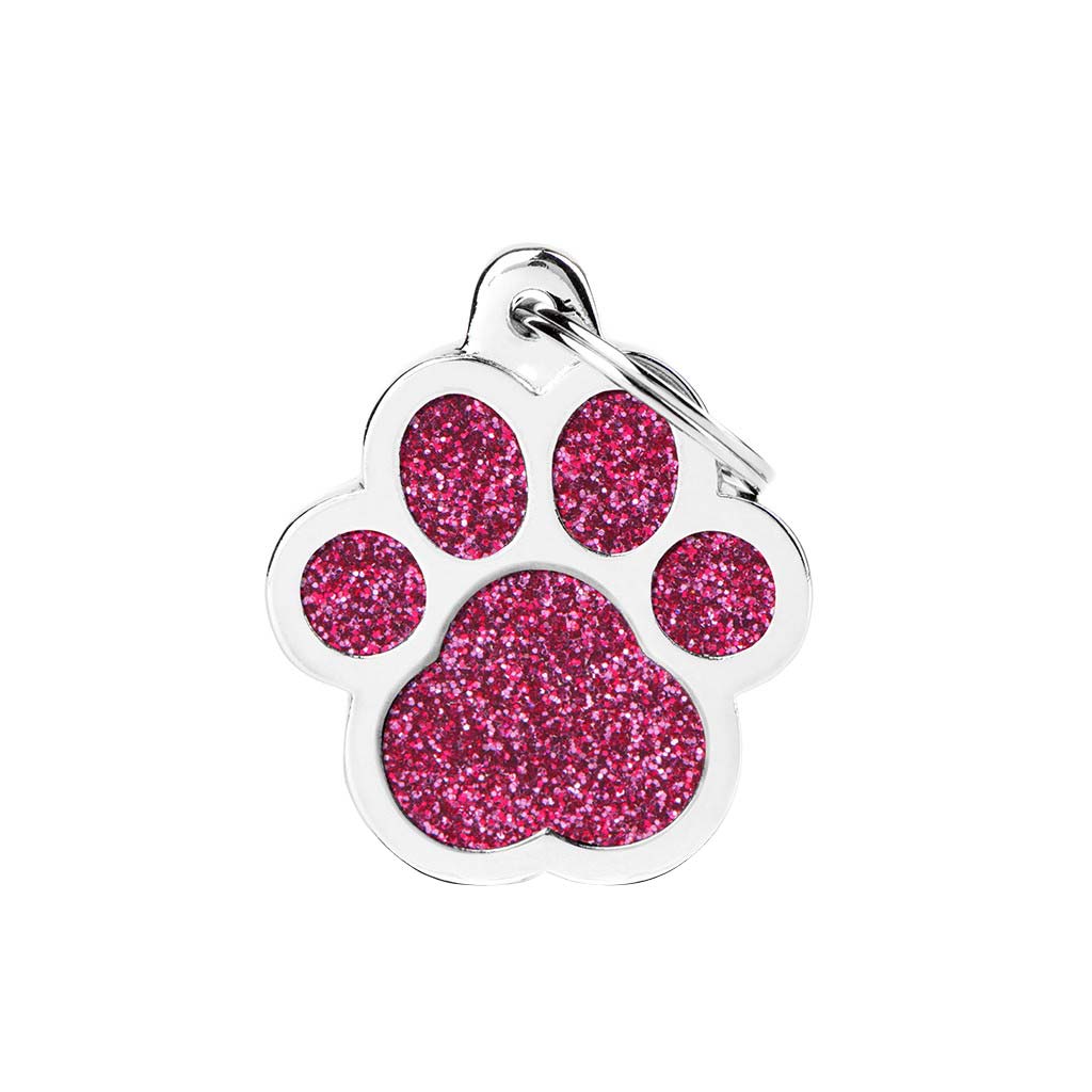 MY FAMILY SHINE GLITTER PAW PINK L
