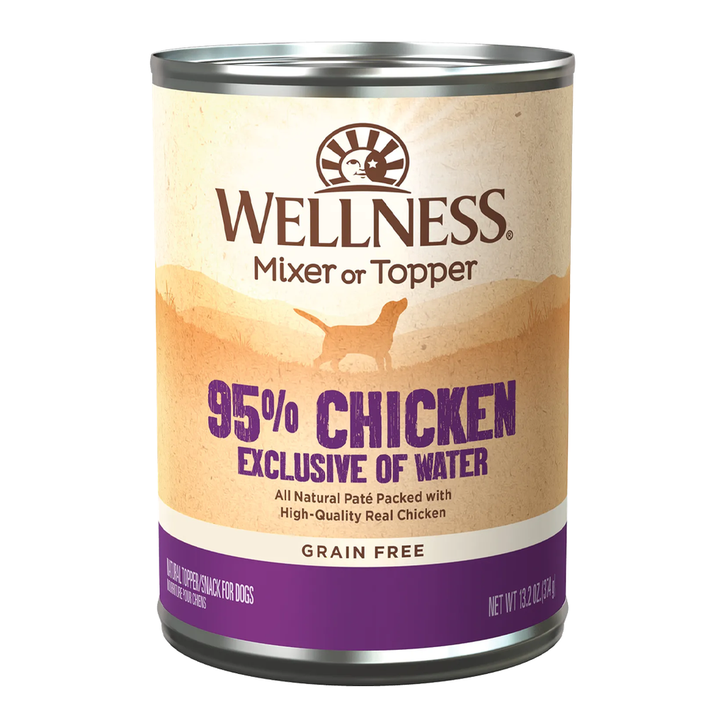 WELLNESS DOG CAN 95% CHICKEN 13.2OZ