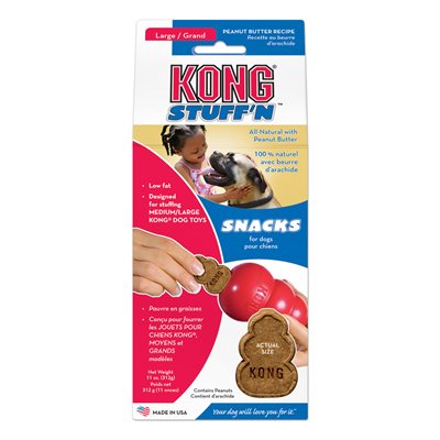 KONG STUFF'N PEANUT BUTTER SNACKS 11OZ