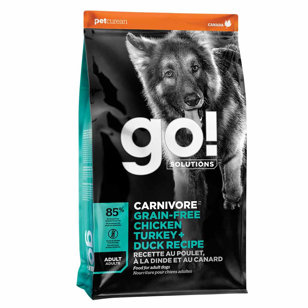 GO DOG CARNIVORE GF CHICKEN TURKEY DUCK ADULT 22LB