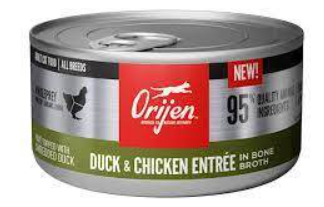 ORIJEN CAT DUCK &amp; CHICKEN ENTREE 3OZ