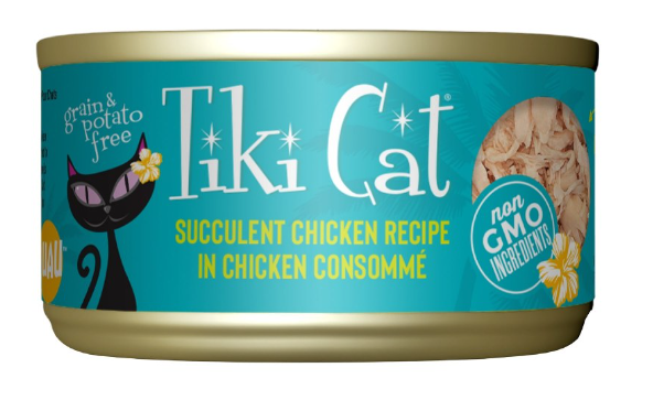 TIKI CAT SUCCULENT CHICKEN IN CHICKEN CONSOMME 2.8OZ