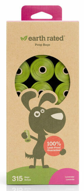 EARTH RATED LAVENDER SCENTED POOP BAGS 315CT