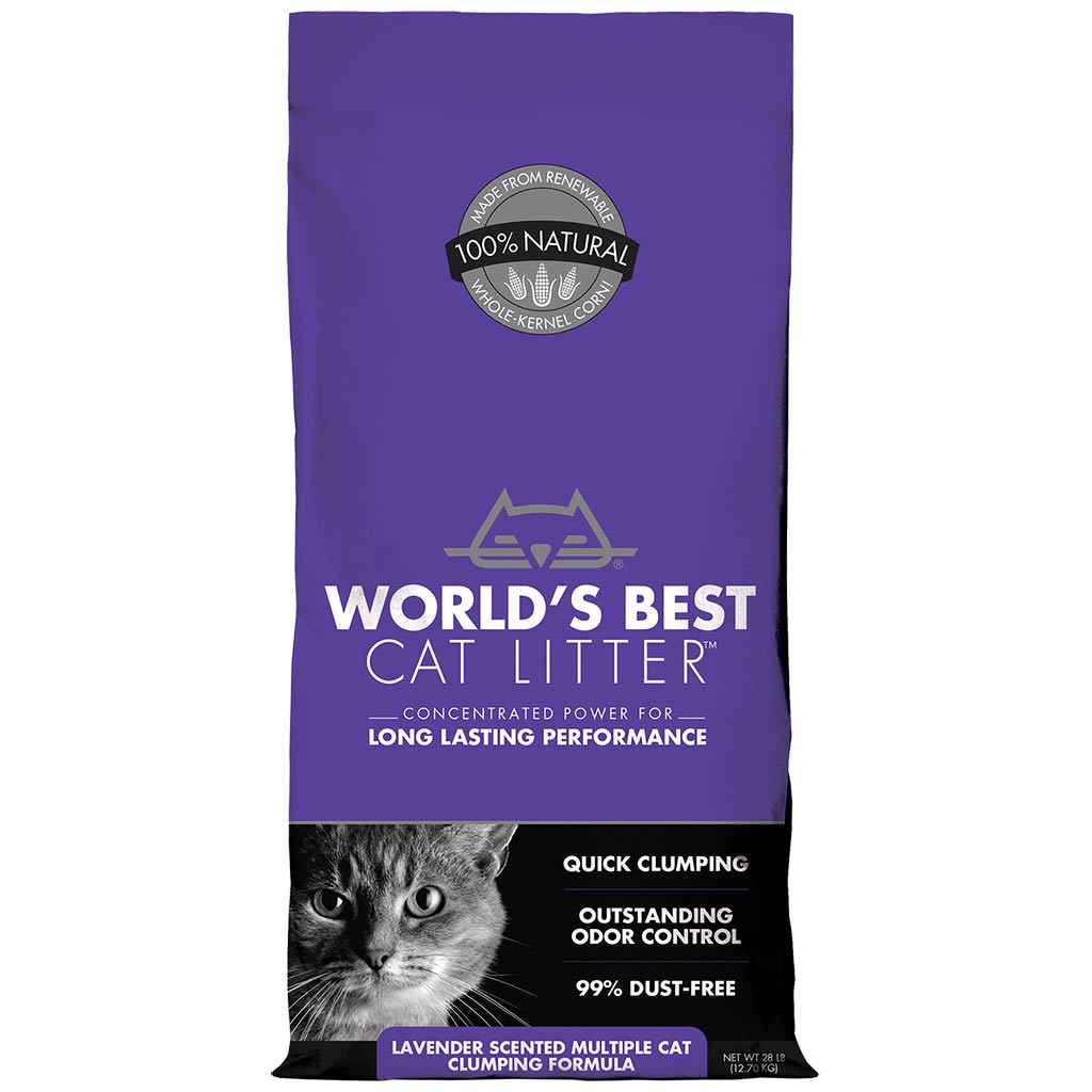 DMB - WORLD'S BEST CAT LITTER MULTI CAT LAVENDER SCENTED 28LB