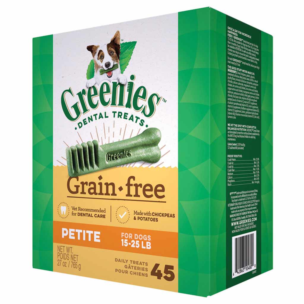 GREENIES GRAIN FREE TREAT PAK PETITE 27OZ