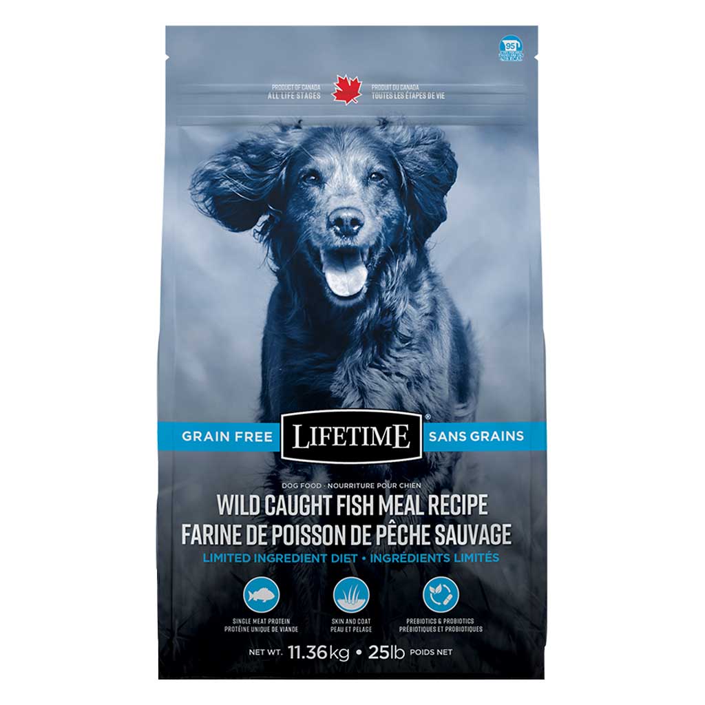 LIFETIME DOG ALL LIFE STAGES GRAIN FREE WILD CAUGHT FISH 25LBS