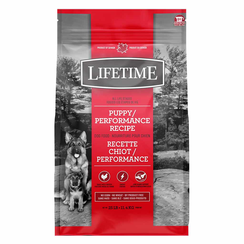 LIFETIME DOG ALL LIFE STAGES PUPPY PERFORMANCE 25LB