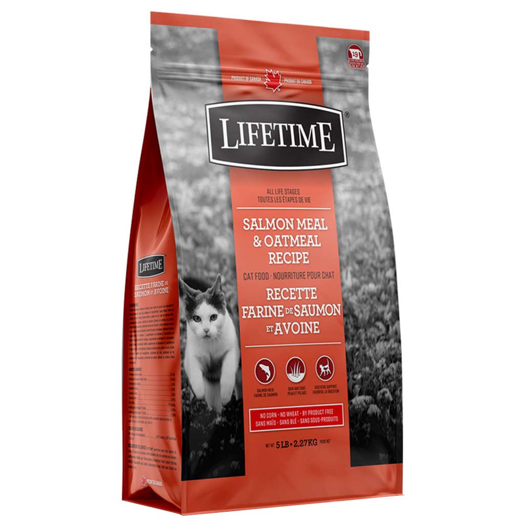 LIFETIME CAT ALL LIFE STAGES SALMON &amp; OATMEAL 5LB