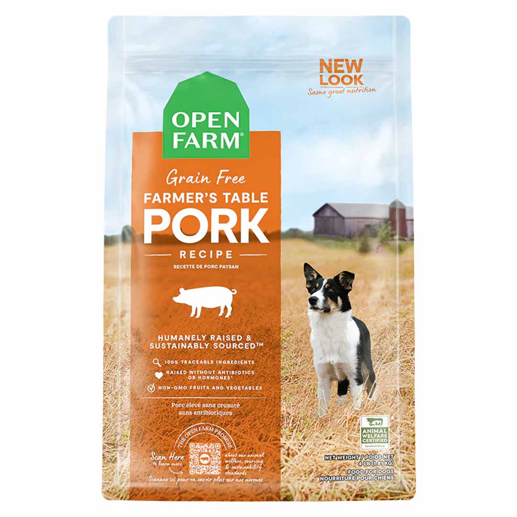 OPEN FARM DOG FARMER'S TABLE PORK RECIPE 11LB