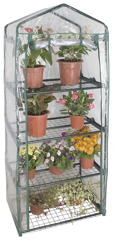 LANDSCAPERS SELECT GREEN HOUSE POLY COVER W/ ZIPPER DOOR 27.5&quot;X19.25&quot; (GHSPS)
