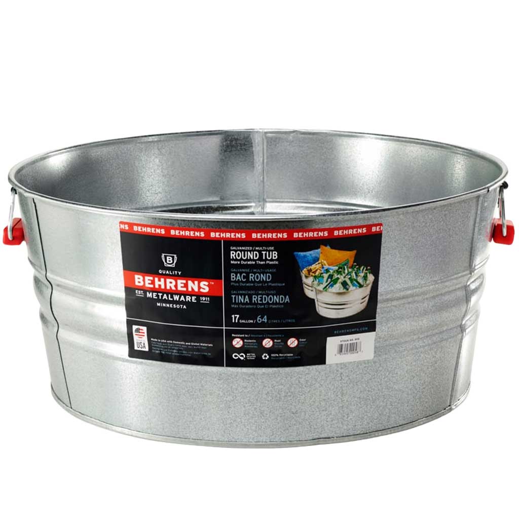 BEHRENS TUB HOT DIPPED STEEL 17GAL #3