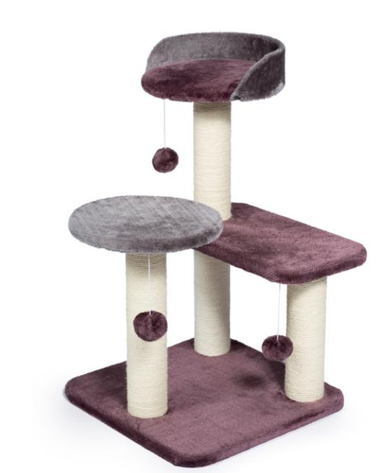 PREVUE PET POWER PAWS PLAY PALACE CAT TOWER 28.5"H x 22"L