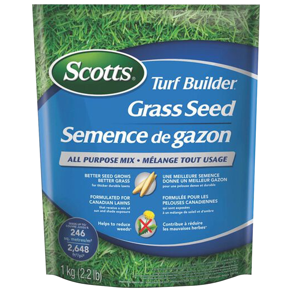 SCOTTS TURF BUILDER ALL PURPOSE GRASS SEED MIX 1KG
