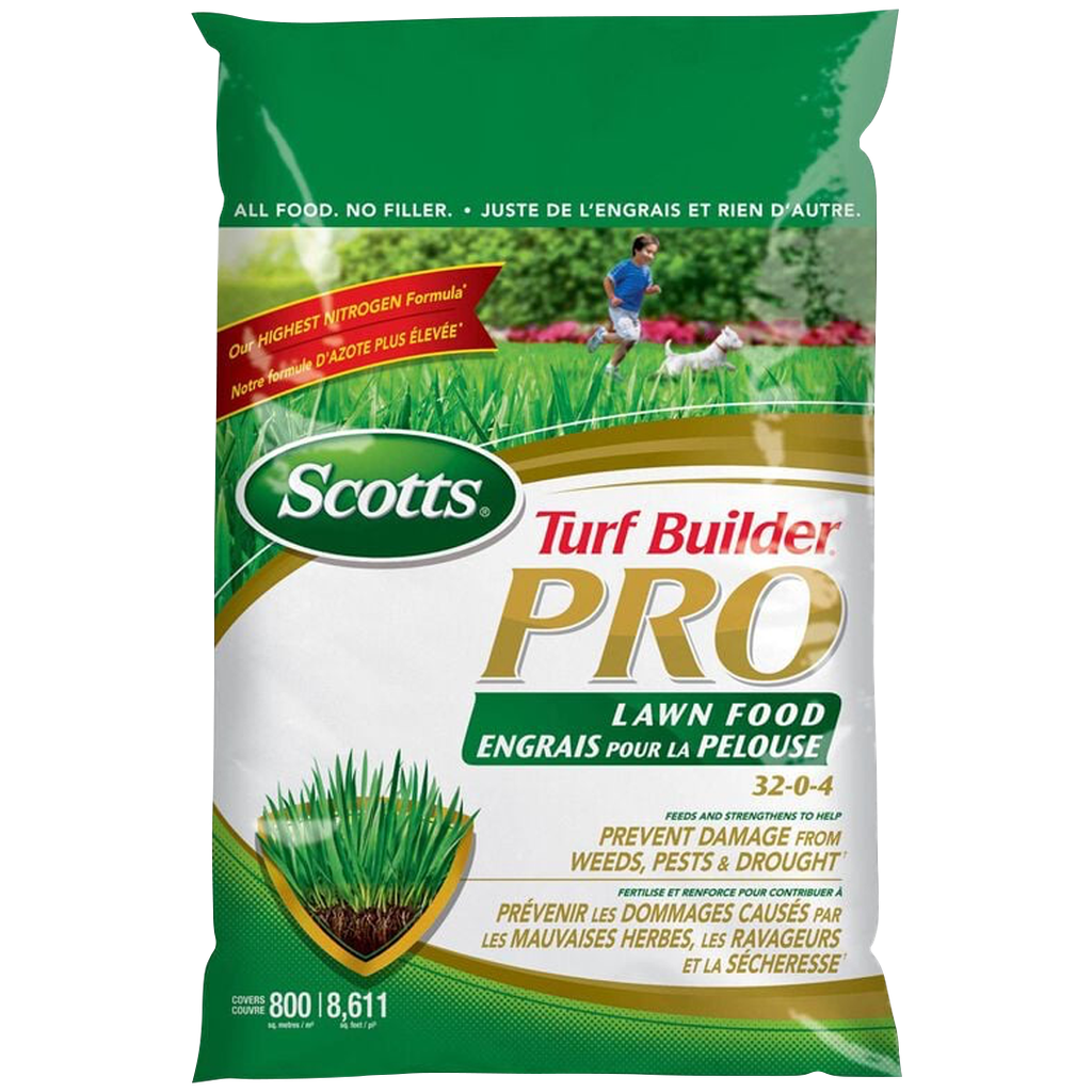 SCOTTS TURF BUILDER PRO LAWN FOOD 32-0-4 10.5KG