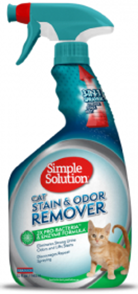 SIMPLE SOLUTION CAT STAIN &amp; ODOR REMOVER SPRAY 32OZ
