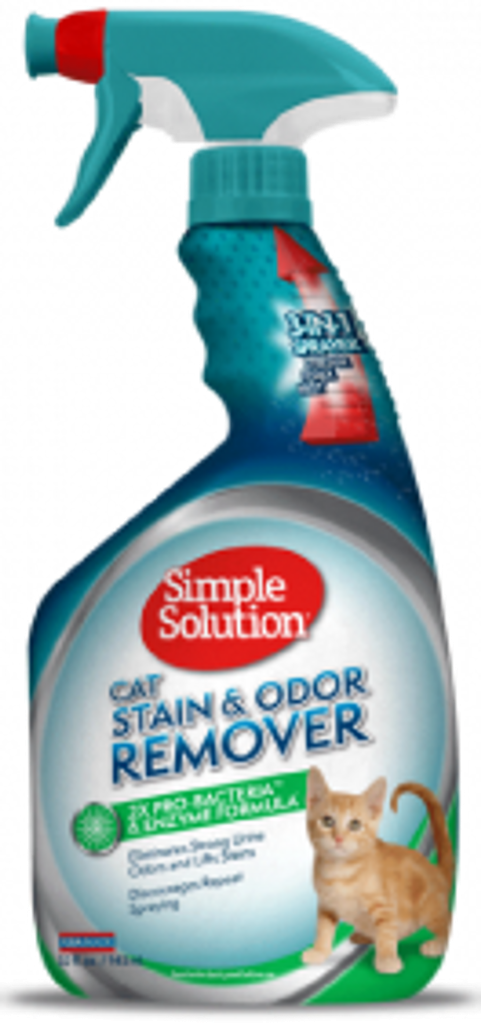 SIMPLE SOLUTION CAT STAIN & ODOR REMOVER SPRAY 32OZ