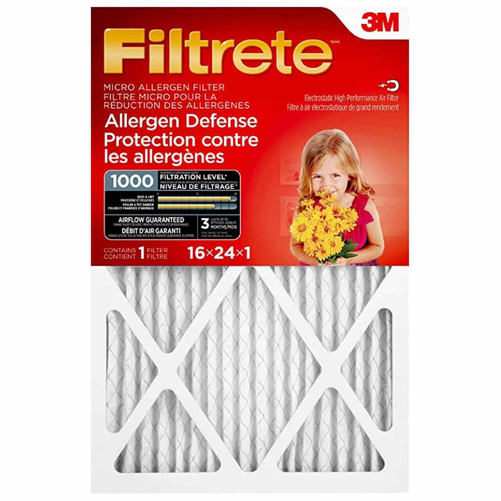 FILTRETE FILTER AC MICRO 16X24X1&quot;