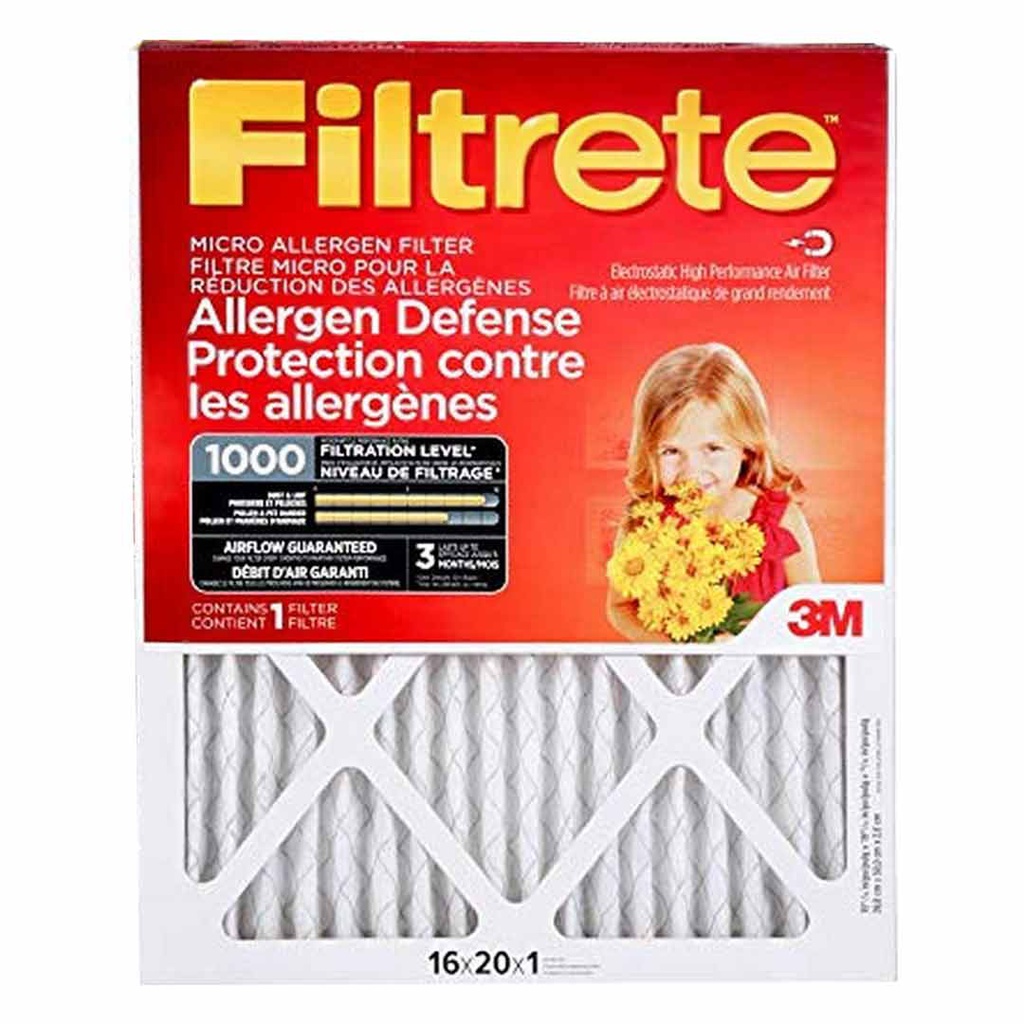 FILTRETE FILTER AC MICRO 16X20X1&quot;