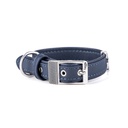 MY FAMILY BILBAO COLLAR FAUX LEATHER BLUE 2XL 49-59CM