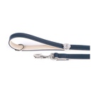 DMB - MY FAMILY HERMITAGE LEASH LEATHER BLUE &amp; CREAM S