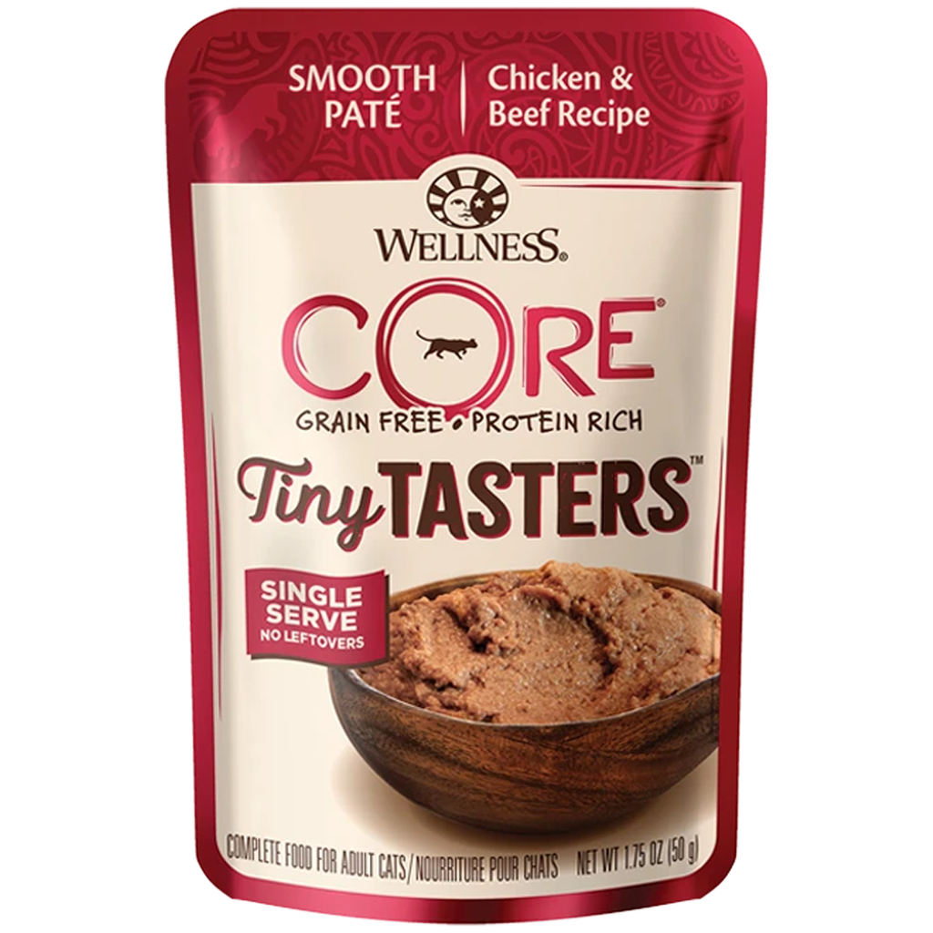 WELLNESS CORE TINY TASTERS CHICKEN &amp; BEEF 1.75OZ