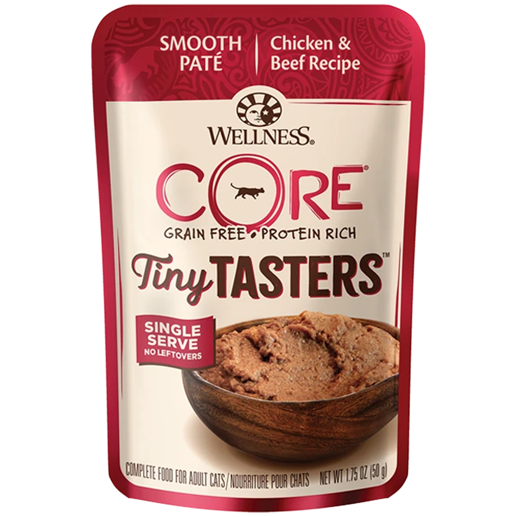 WELLNESS CORE TINY TASTERS CHICKEN &amp; BEEF 50G (1.75OZ)