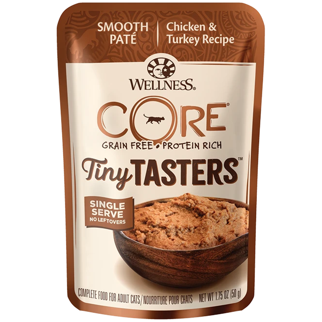 WELLNESS CORE TINY TASTERS CHICKEN &amp; TURKEY 50G (1.75OZ)