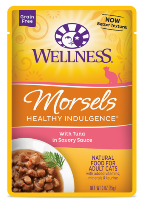 WELLNESS HEALTHY INDULGENCE MORSELS TUNA 3OZ
