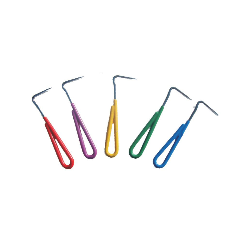 OOS - WECAN HOOF PICK STEEL W/ VINYL HANDLE BLUE