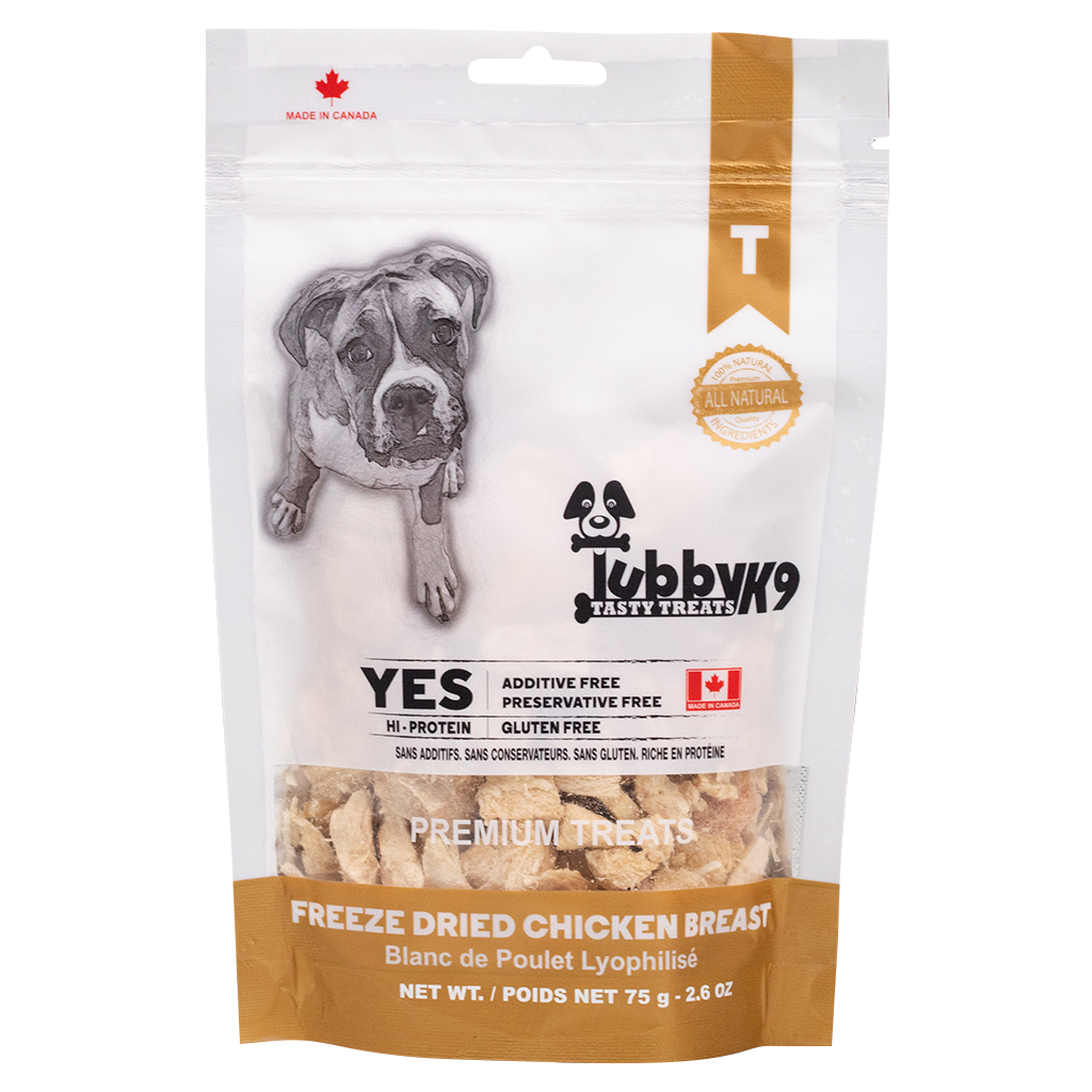TUBBY K9 FREEZE DRIED CHICKEN BREAST 75G