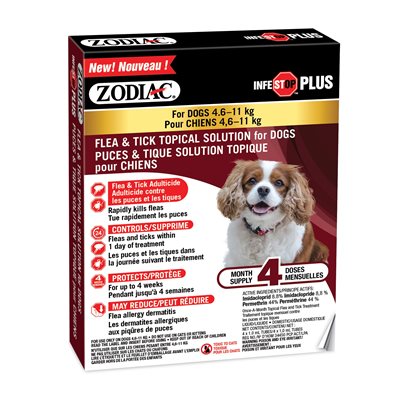 ZODIAC DOG INFESTOP PLUS 4.6KG - 11KG