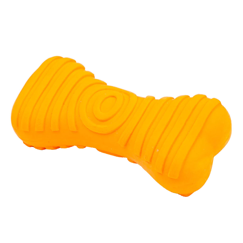 BUD'Z LATEX SQUEAKER BONE ORANGE