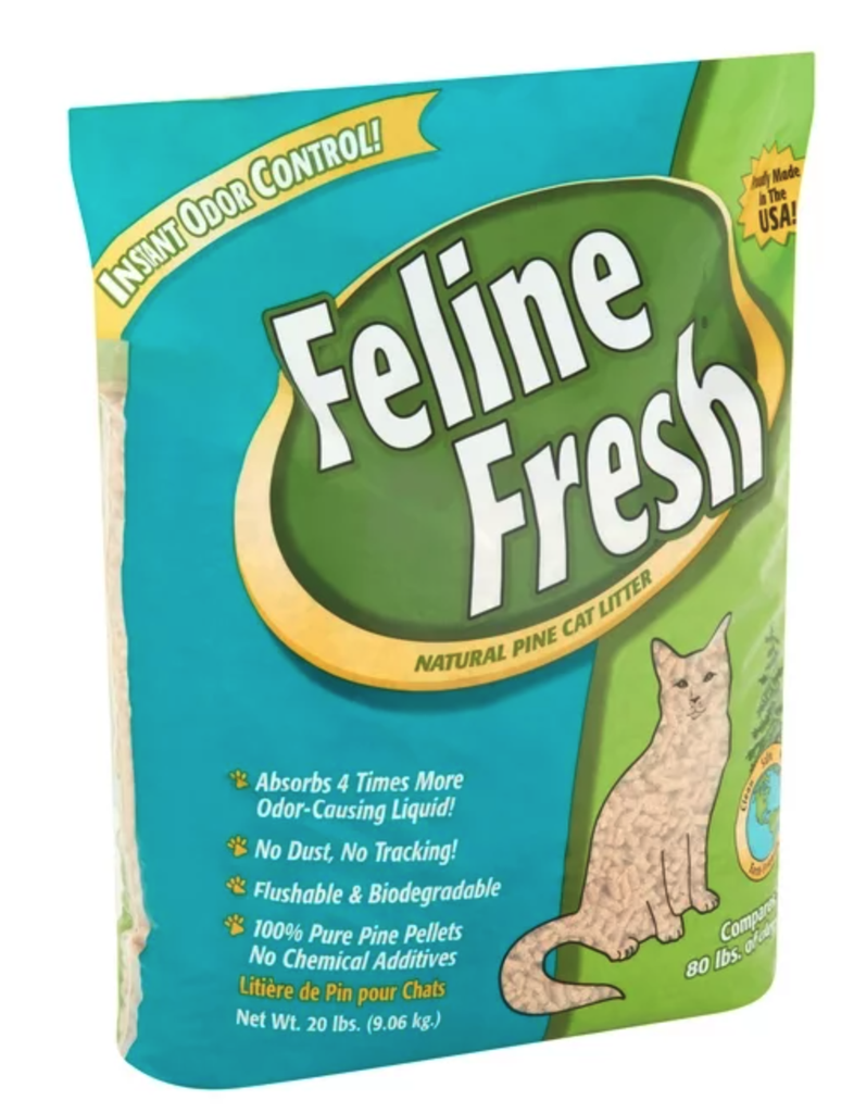 FELINE FRESH NATURAL PINE CAT LITTER 20LB