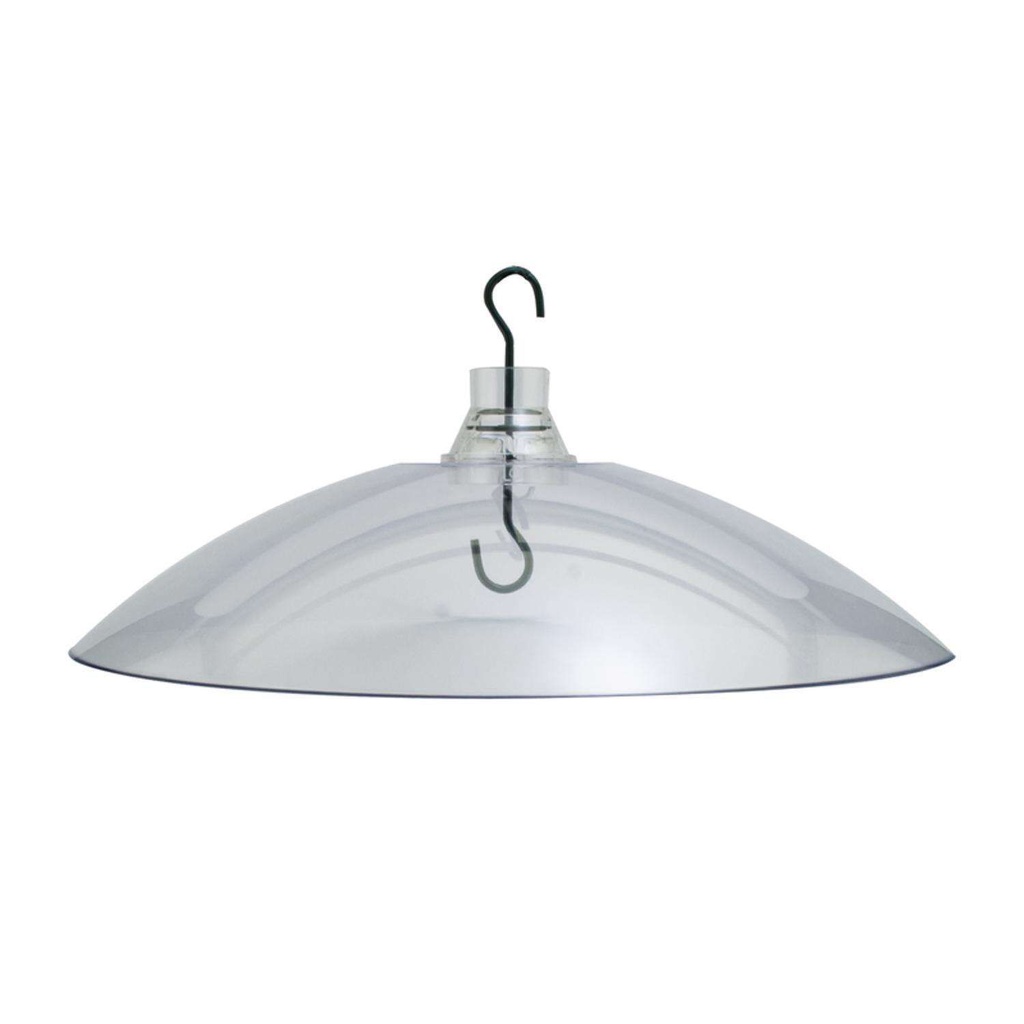 NATURE'S WAY SQUIREL BAFFLE DUAL MOUNT TRANSPARENT 16"
