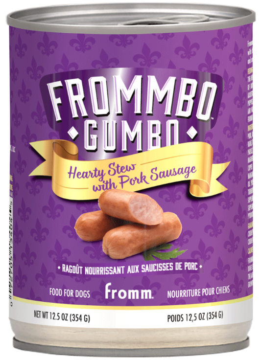 FROMM DOG FROMMBO GUMBO HEARTY STEW W/ PORK SAUSAGE 12.5OZ