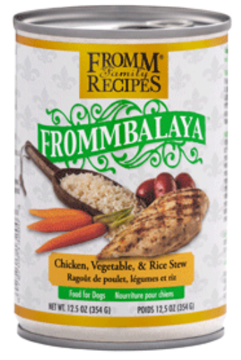 FROMM DOG FROMMBALAYA CHICKEN, VEG &amp; RICE STEW 12.5OZ