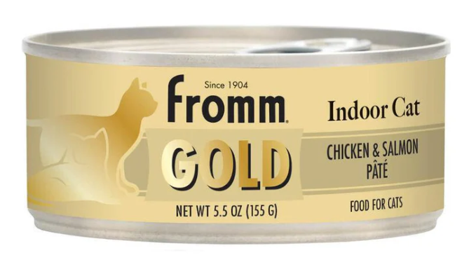 FROMM CAT GOLD INDOOR CHICKEN & SALMON PATE 5.5OZ