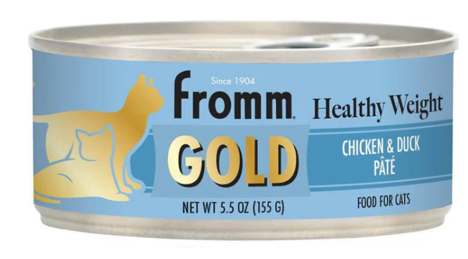 FROMM CAT GOLD HEALTHY WEIGHT CHICKEN & DUCK PATE 5.5OZ