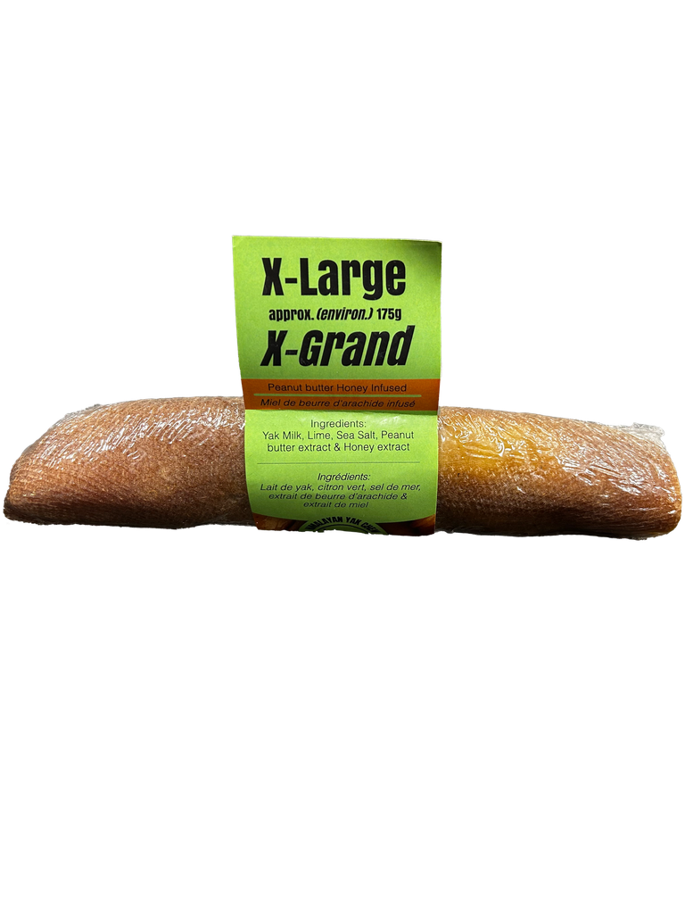 LIVSTRONG HIMALAYAN YAK CHEESE W/ PEANUT BUTTER & HONEY DOG TREAT XLARGE