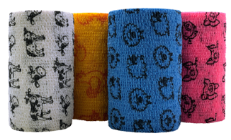 PETFLEX COHESIVE BANDAGE FARM ANIMAL PRINTS 2"